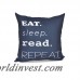 Highland Dunes Cedarville Mantra Word Outdoor Throw Pillow HLDS3269